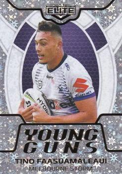 2020 NRL Elite - Young Guns Parallel #YGP13 Tino Fa'asuamaleaui Front